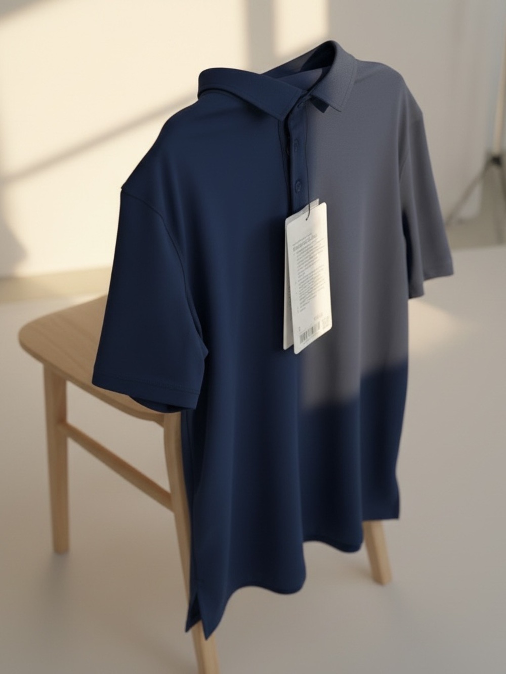 NWT Lululemon ShowZero Polo Navy Blue Slim Fit Golf Shirt Size S